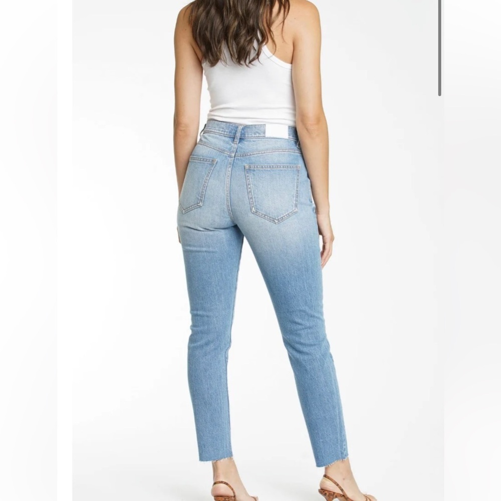 Pistola Felix High Rise Double Yoke Mom Jeans Light Exposed Button Fly Sz 27 - Picture 2 of 14